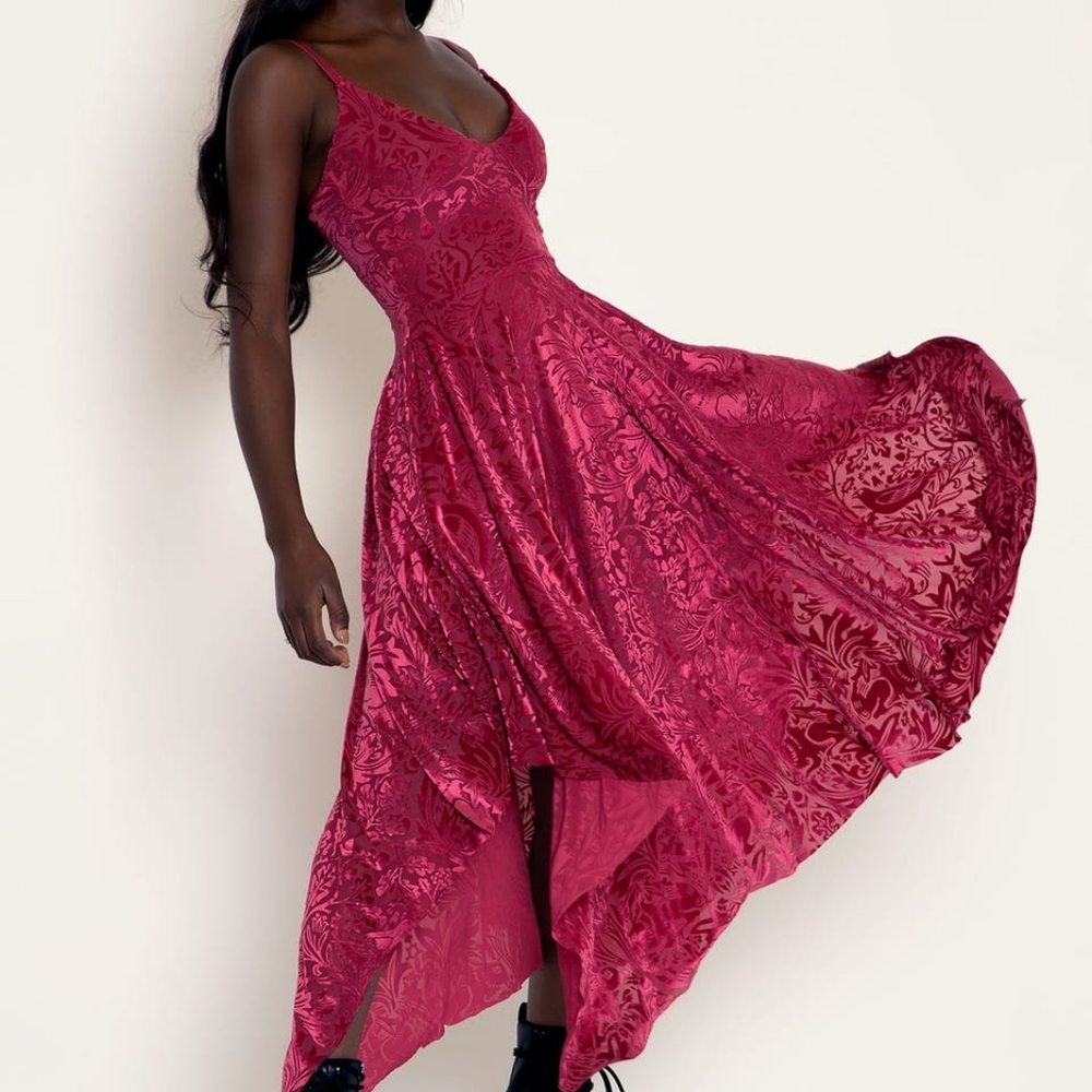 Blackmilk Burned Velvet Brer Rabbit Ruby Handkerchief… - Gem